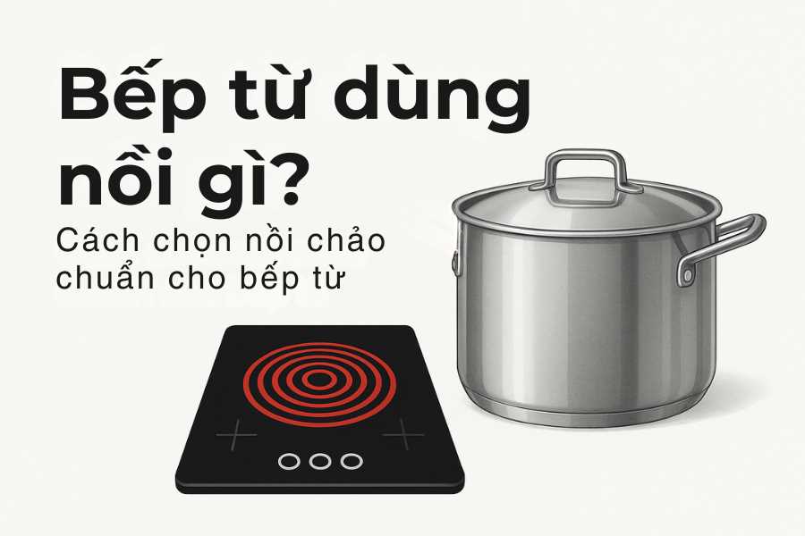 Bếp từ dùng nồi gì? Bí quyết chọn nồi chảo phù hợp cho bếp từ