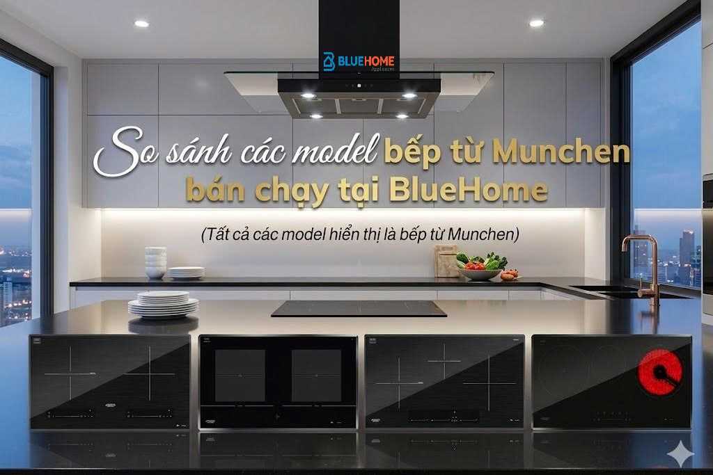 So sánh các model bếp từ Munchen bán chạy tại BlueHome