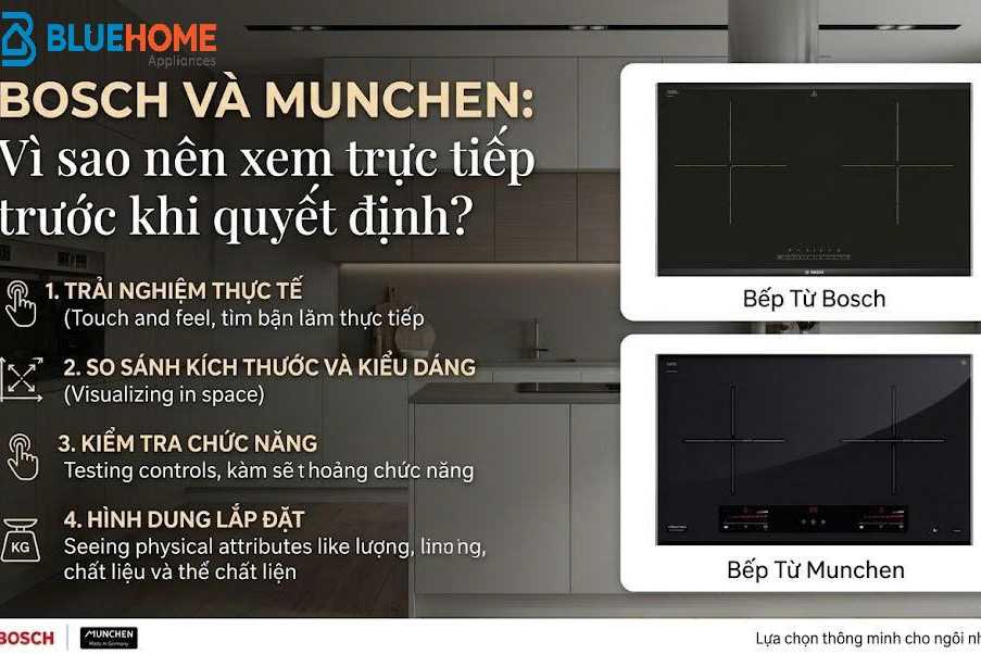 Bosch và Munchen: vì sao nên xem trực tiếp trước khi quyết định?