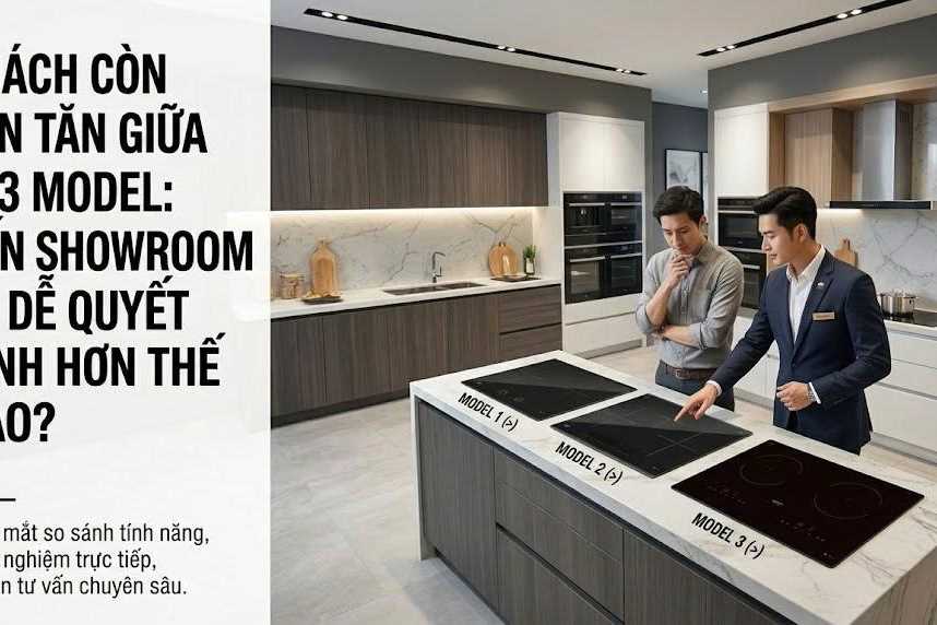 Khách còn lăn tăn giữa 2–3 model: đến showroom sẽ dễ quyết định hơn thế nào?