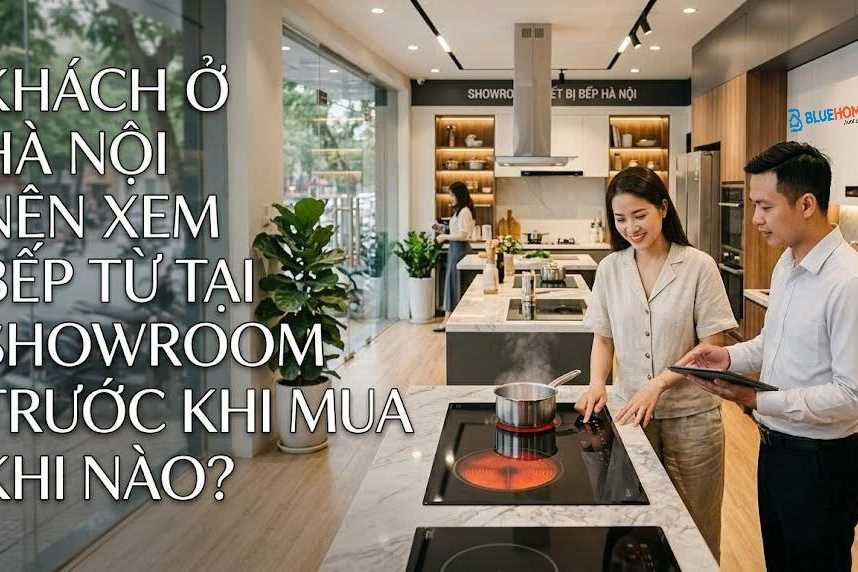 Khách ở Hà Nội nên xem bếp từ tại showroom trước khi mua khi nào?