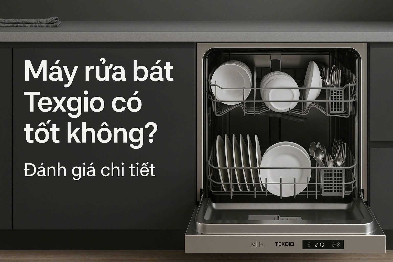 Máy rửa bát Texgio có tốt không? Đánh giá chi tiết