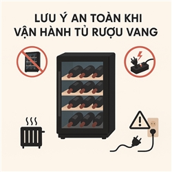 Lưu ý an toàn khi vận hành tủ rượu vang