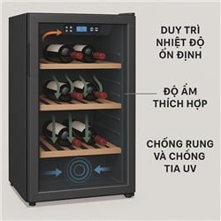 Nguyên lý hoạt động của tủ bảo quản rượu vang