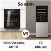 So sánh tủ rượu vang âm tủ và tủ độc lập – Chọn loại nào cho không gian bếp?