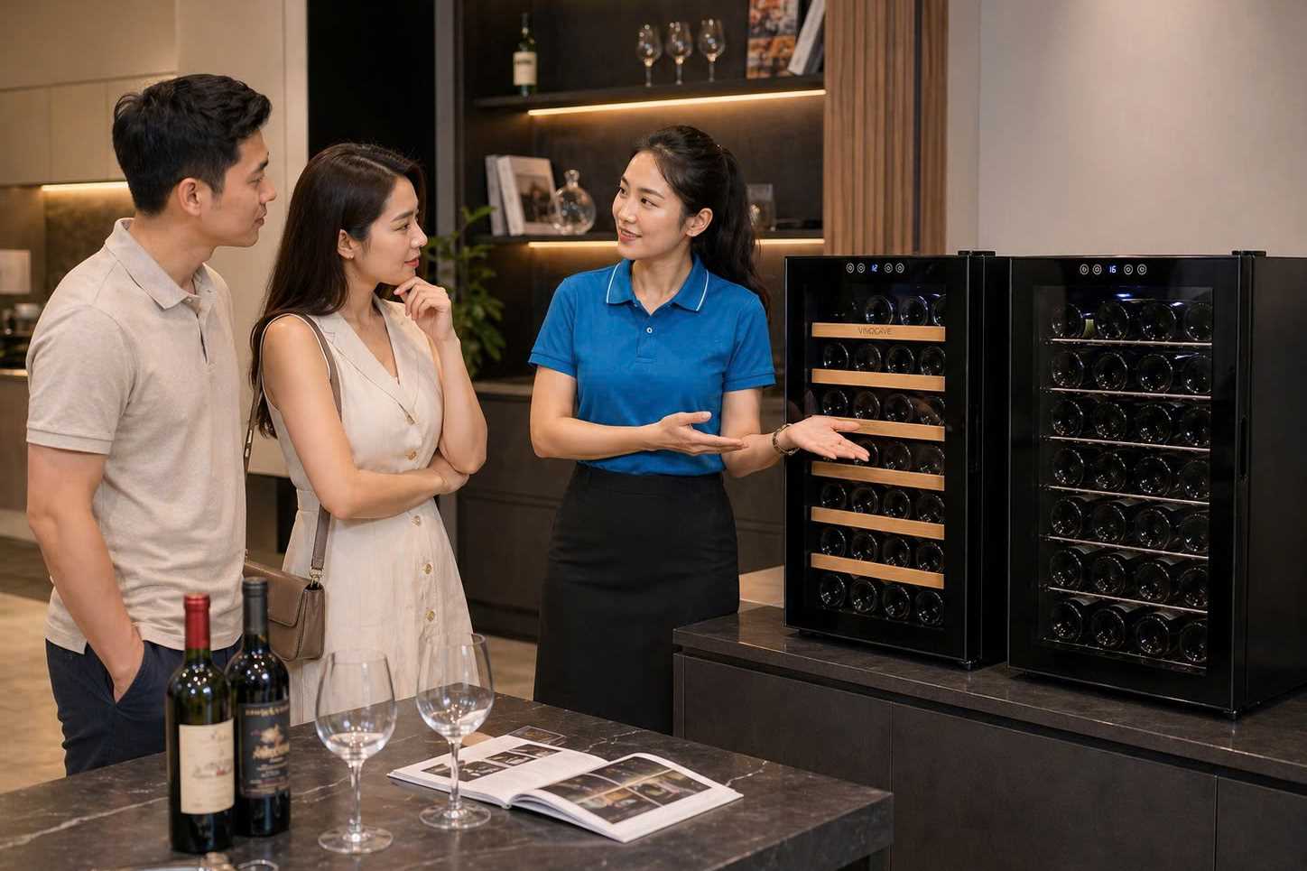 Tủ rượu vang 28 chai phù hợp với ai?