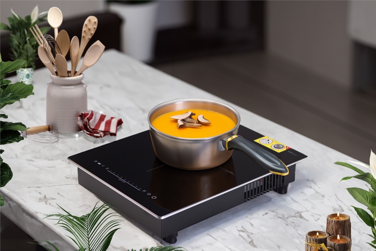 Bếp từ dương đơn nhỏ gọn, giá rẻ, tiện lợi cho người độc thân, sinh viên, ăn lẩu hoặc mang đi du lịch.
