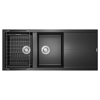 Chậu rửa bát Konox Granite Sink Livello Smart 1160 – Black