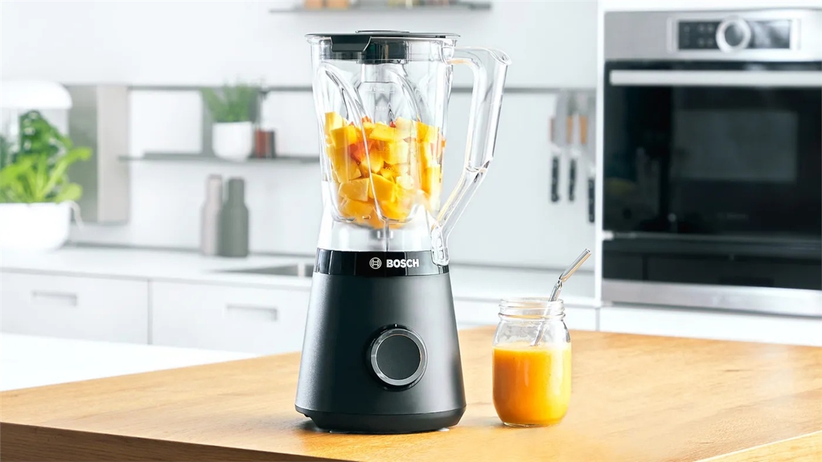 Máy xay sinh tố để bàn Bosch mạnh mẽ, dung tích lớn, đa chế độ.