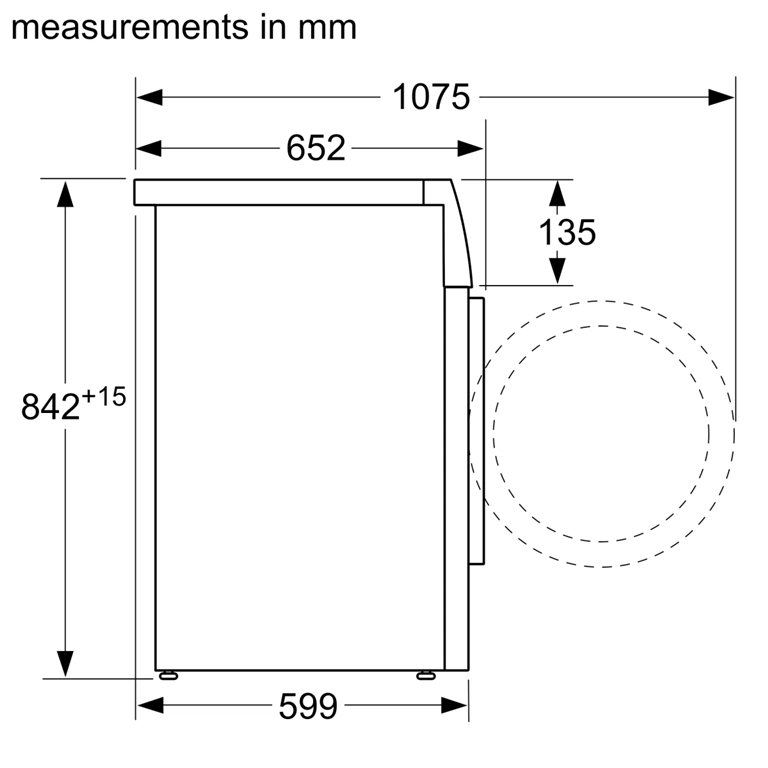 Serie 4 | Máy Sấy Bosch WTN84201MY Ngưng Tụ Lồng Ngang