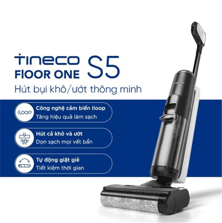 Máy hút bụi lau sàn khô ướt tự giặt giẻ Tineco Floor One S5/ S5 Pro 2 giá  chỉ 11.900.000₫