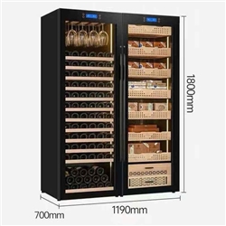 Tủ Bảo Quản Cigar Rượu Vang Cohiba H22180 – Sự kết hợp hoàn hảo cho tín đồ cigar và vang
