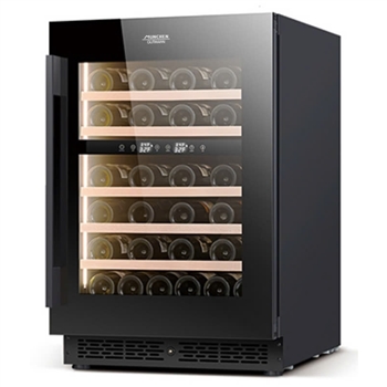 Tủ rượu vang Munchen MWC02ZB (130L, 2 vùng nhiệt độ) – Tủ bảo quản rượu cao cấp cho không gian sang trọng