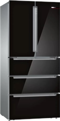 Serie 6 | Tủ lạnh Bosch KFN86AA76J cửa dưới kiểu Pháp, nhiều ngăn màu đen