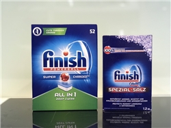 Combo: Viên Finish All ine one 52 viên + Muối Finish 1.2kg