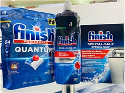 Finish Quantum All in One 64 vien Fresh Muoi 1.2kg Bong 800ml
