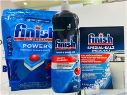Finish Powerball All in One 100 viên Muoi 1.2kg Bong 800ml