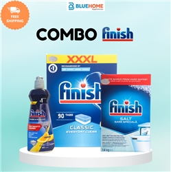 Combo Finish: Viên rửa Classic 90v + Muối 1.5kg + Bóng 400ml