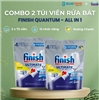Combo 02 túi Finish Quantum All in 1 (72 viên / túi) | 12 chức năng - Hương Chanh