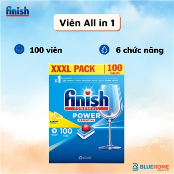 Viên bát Finish Power Essential 100 viên/ hộp - 6 chức năng