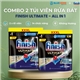 Combo 2 túi Finish Ultimate All In One 61 viên - 14 chức năng làm sạch