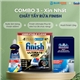 Combo 3 Sản Phẩm: Viên Rửa Bát Finish Ultimate Plus 52 Viên + Muối Rửa Bát Finish 1.2kg + Nước Làm Bóng Finish 400ml