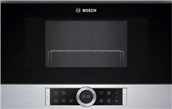 Serie 8 | Lò vi sóng Bosch BFL634GS1B âm tủ, mặt kính đen
