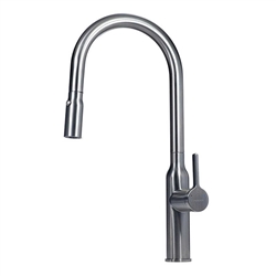 Vòi rửa bát dây rút Munchen Nickel MBF81821N