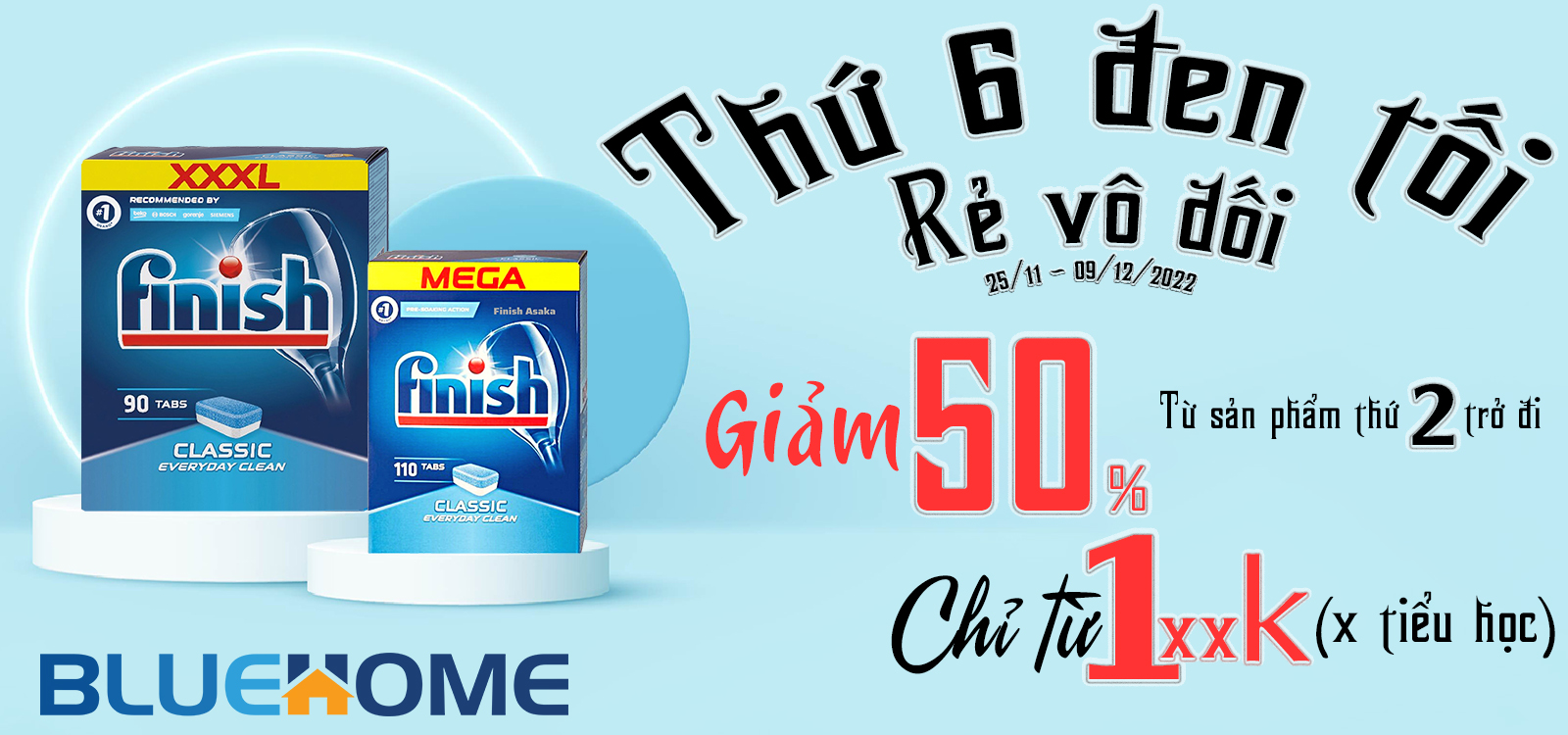 SALE 50% VIÊN RỬA BÁT FINISH CLASSIC