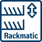 Rackmatic: Điều chỉnh độ cao của rổ trên.