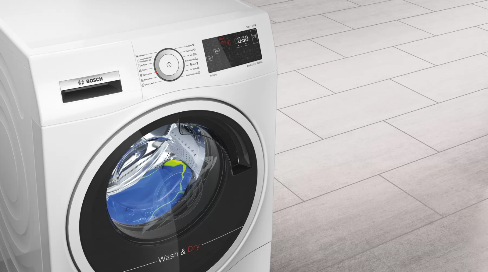 Smart Dry – Cách thông minh để mang lại kết quả giặt sạch hoàn hảo.