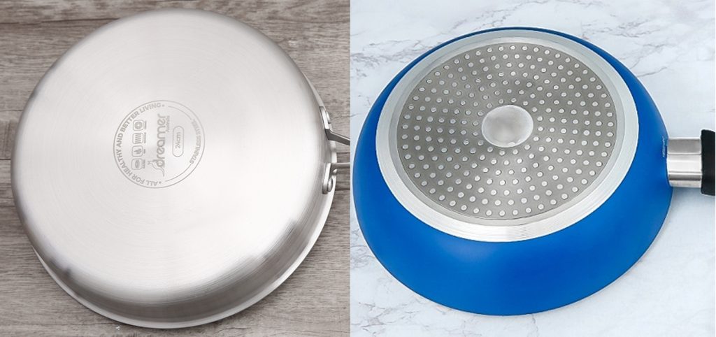 Nồi chảo đáy từ phù hợp khi dùng bếp từ đơn