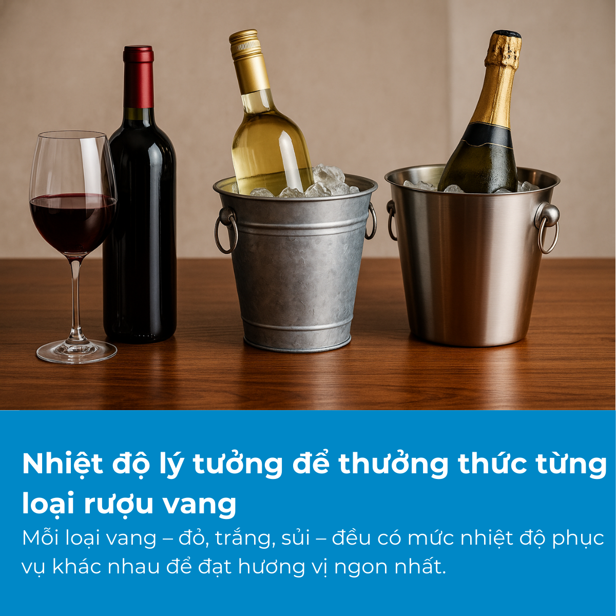Nhiệt độ bảo quản của từng loại rượu vang