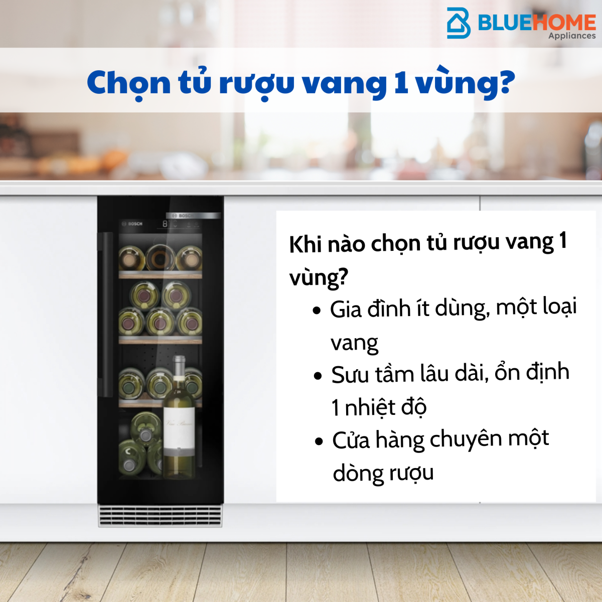 Đối tượng khách hàng chọn Tủ bảo quản rượu vang 1 vùng nhiệt độ