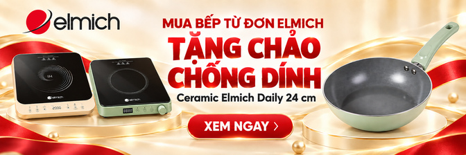 Tặng ngay nồi lẩu Inox cao cấp siêu tiện lợi khi mua Bếp từ đơn Elmich