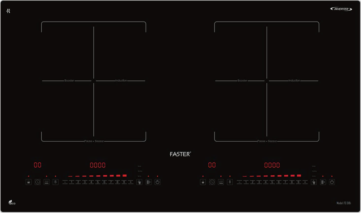 Bếp từ đôi FASTER 518I - Sự lựa chọn thông minh cho gian bếp hiện đại