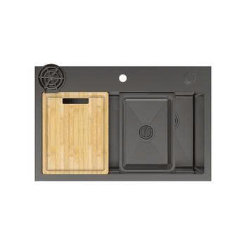 Chậu Inox Hafele WF R10 HS25‑SSN1S‑8052 – Kiệt tác công nghệ cho gian bếp hiện đại