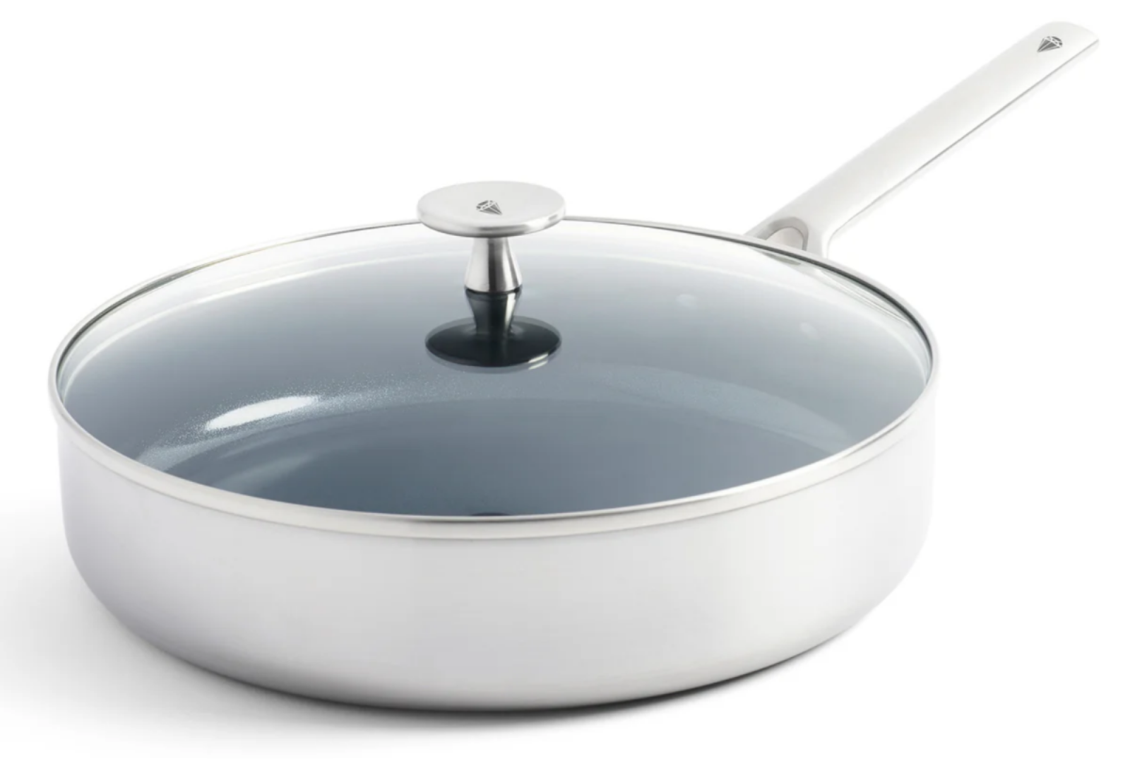 Chảo chống dính 28cm kèm nắp kính cường lực, tiện rim kho, giữ nhiệt tốt, hạn chế dầu bắn.