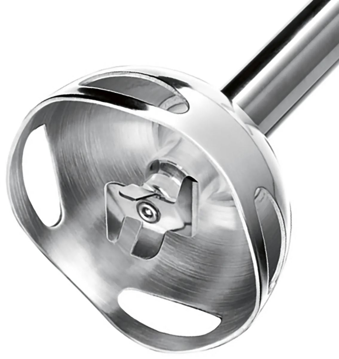 Lưỡi dao QuattroBlade 4 cánh độc quyền, thép không gỉ, sắc bén, giúp Bosch MS61A4110 xay nhuyễn nhanh chóng.