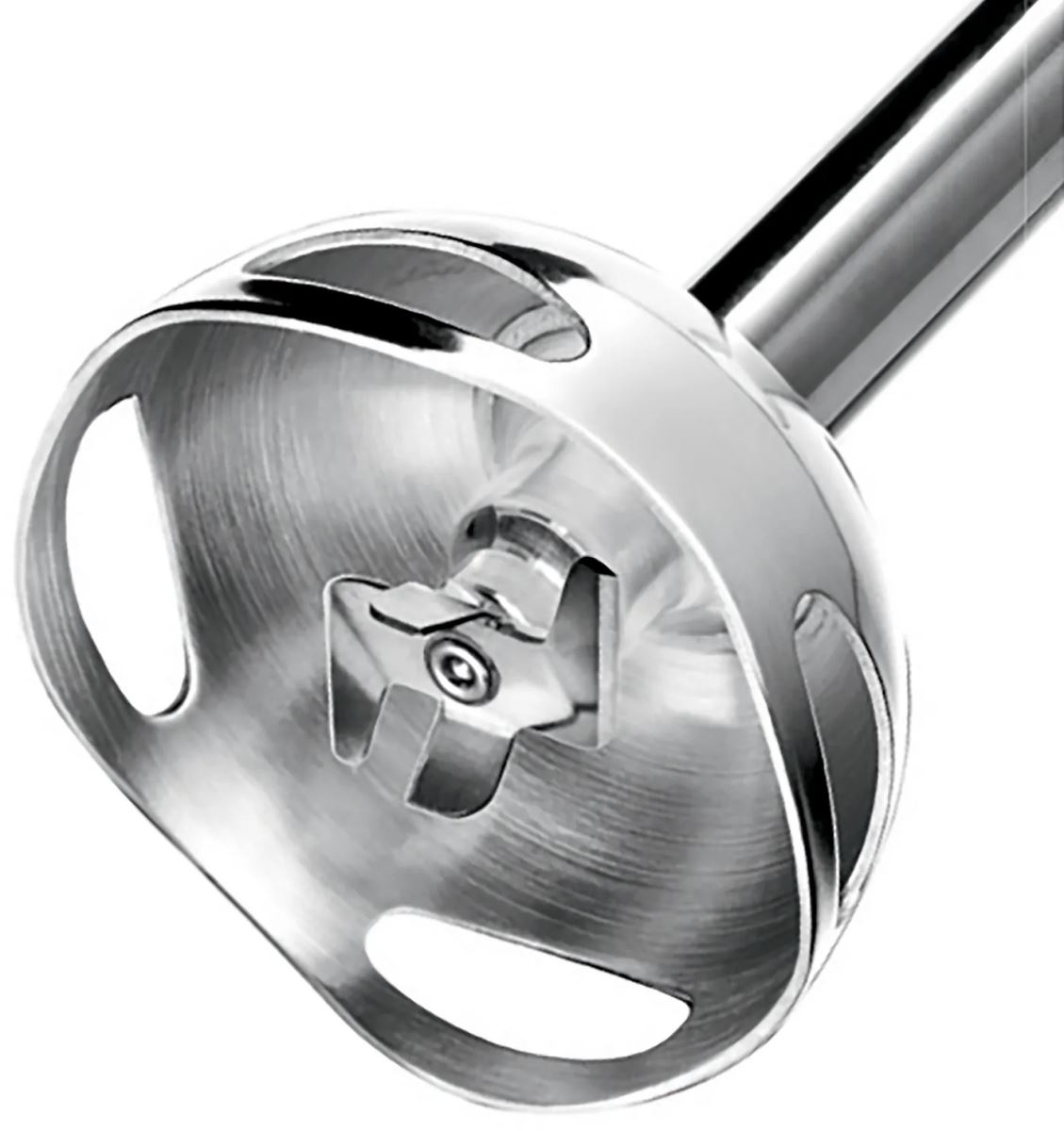 Lưỡi dao QuattroBlade 4 cánh thép không gỉ, sắc bén, giúp Bosch MS6CA4150G xay nhuyễn mịn mọi thực phẩm.