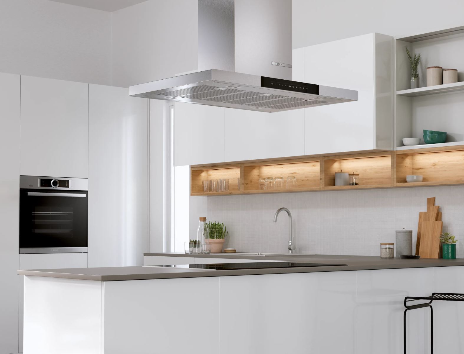 Máy hút mùi đảo: thiết kế hiện đại trong căn bếp của bạn.
