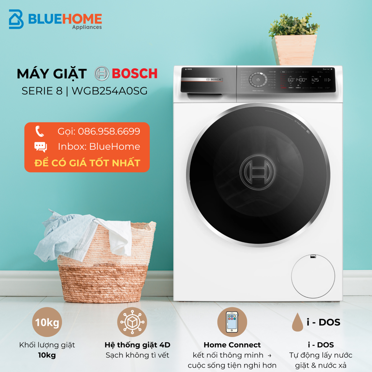 Máy giặt Bosch WGB254A0SG