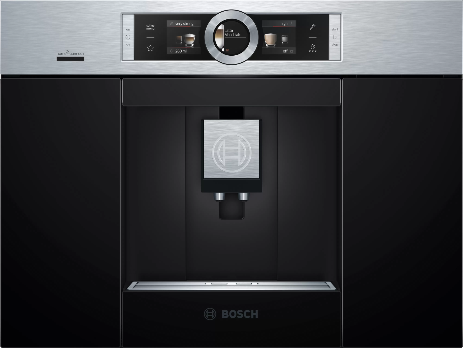 Serie 8 | Máy Pha Cà Phê Bosch CTL636ES6 lắp đặt âm tủ, pha cà phê hoàn toàn tự động
