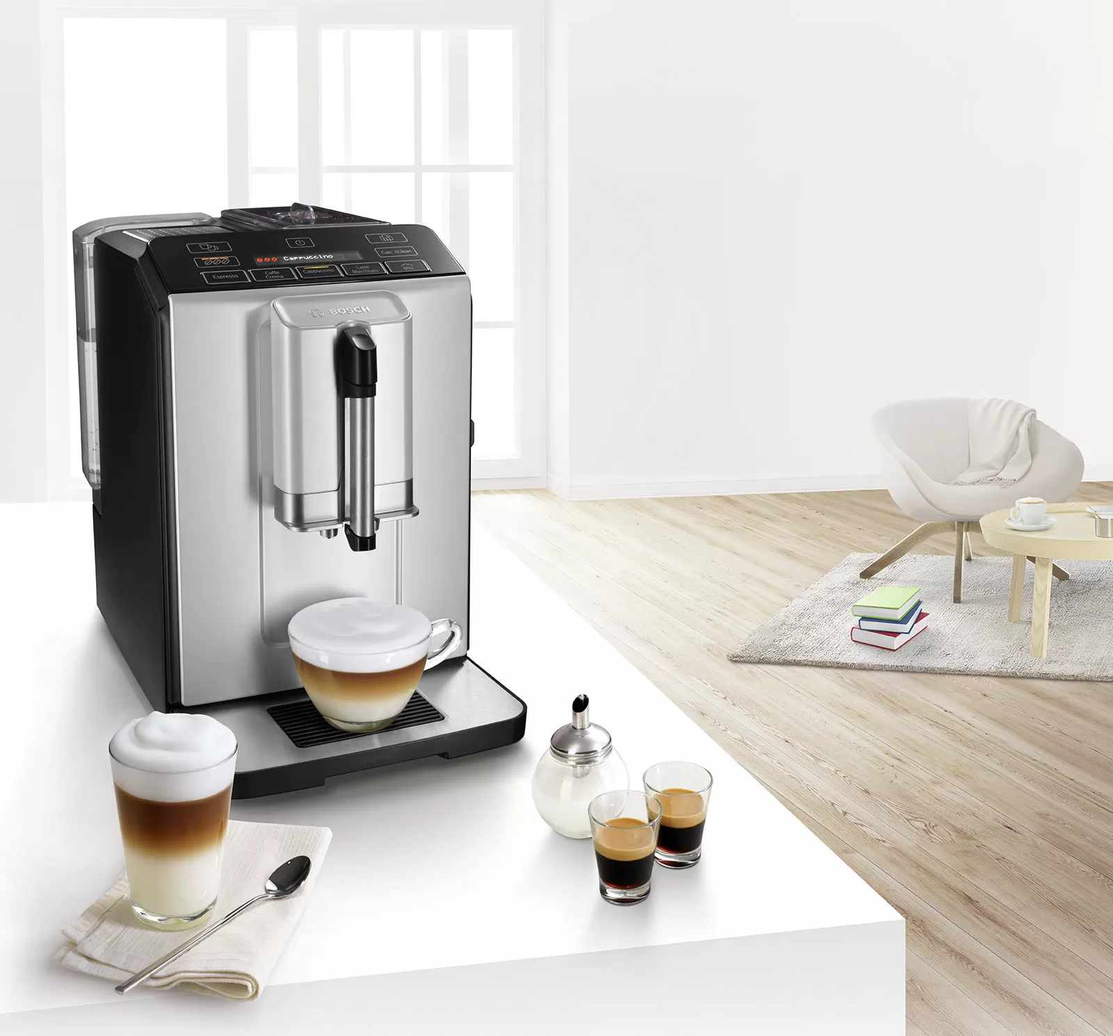 Máy pha cà phê của Bosch: thưởng thức cà phê hoàn hảo như một nhân viên pha chế.
