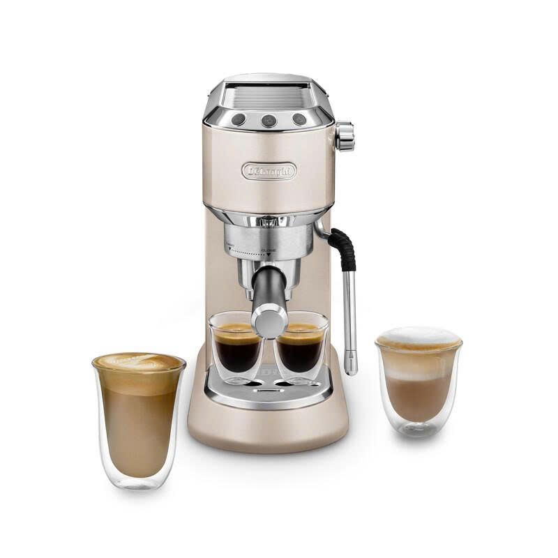 Máy pha cà phê thủ công Delonghi Dedica Arte Beige EC885.BG – Barista tại gia trong diện mạo sang trọng