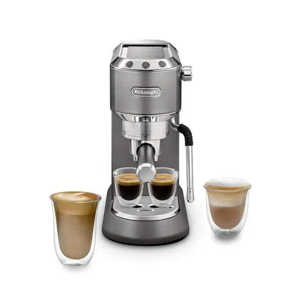 Máy pha cà phê thủ công Delonghi Dedica Arte Titanium Grey EC885.GY – Sự tinh tế trong từng giọt espresso