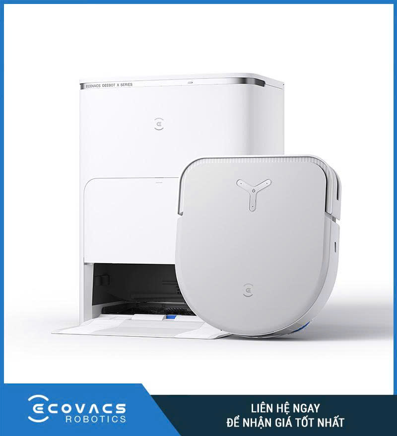 Robot hút bụi lau nhà Ecovacs‑Deebot‑X5‑Pro‑Omni Đen/Trắng – Vệ sinh toàn diện cho ngôi nhà hiện đại