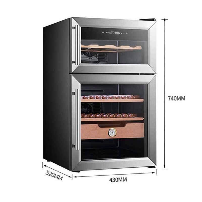 Tủ Bảo Quản Cigar Rượu Vang Golden Fire H7403 – giải pháp kép cho người yêu cigar và rượu