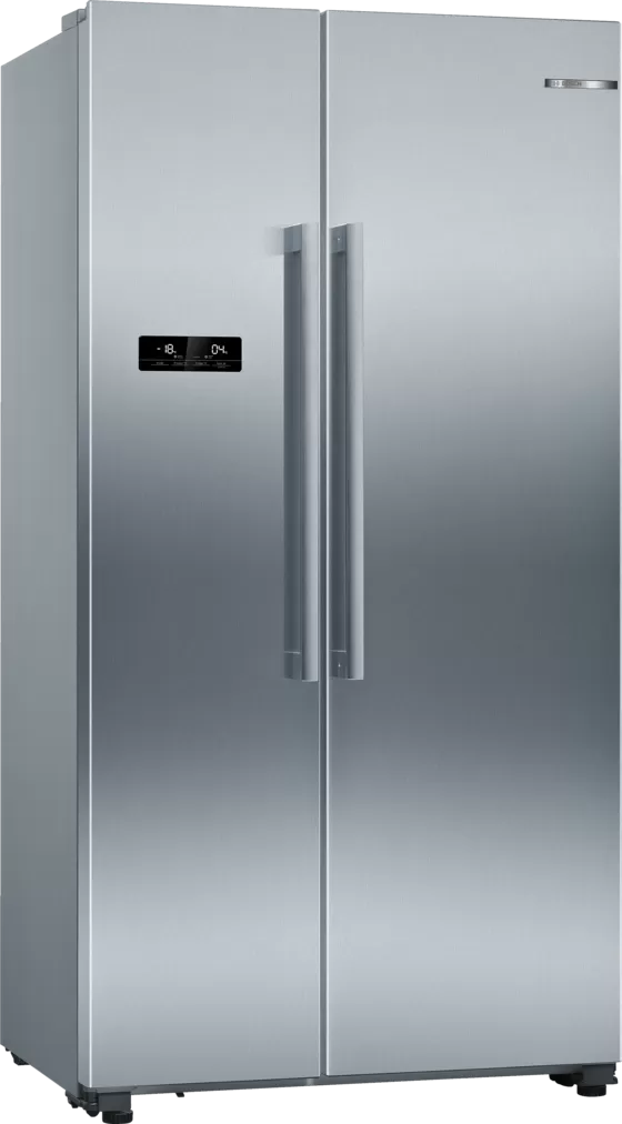 Serie 4|  Tủ lạnh side by side Bosch KAN93VIFPG màu bạc sang trọng