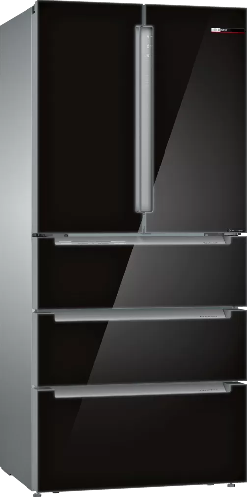 Serie 6 | Tủ lạnh Bosch KFN86AA76J cửa dưới kiểu Pháp, nhiều ngăn màu đen
